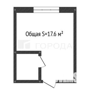 1-к квартира, вторичка, 18м2, 2/5 этаж