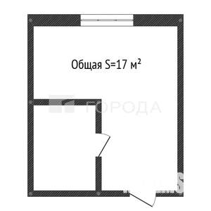 Студия квартира, вторичка, 17м2, 6/9 этаж