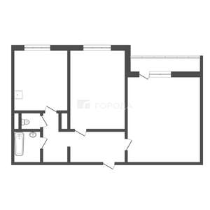 2-к квартира, вторичка, 51м2, 2/9 этаж