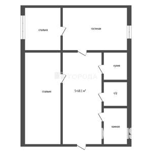 4-к квартира, вторичка, 68м2, 7/9 этаж