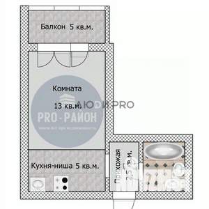 Студия квартира, вторичка, 25м2, 7/18 этаж