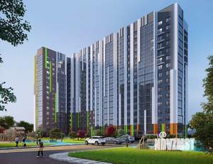 2-к квартира, строящийся дом, 56м2, 16/16 этаж