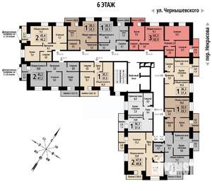 3-к квартира, вторичка, 62м2, 6/10 этаж