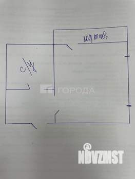 Студия квартира, вторичка, 34м2, 1/17 этаж