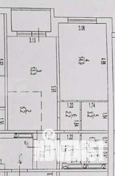 1-к квартира, вторичка, 49м2, 2/16 этаж