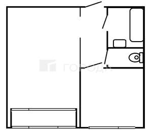 2-к квартира, вторичка, 41м2, 15/16 этаж
