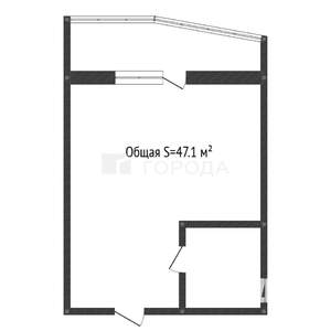 Студия квартира, вторичка, 47м2, 15/23 этаж