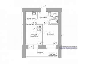 2-к квартира, вторичка, 38м2, 2/16 этаж