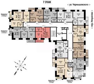 1-к квартира, строящийся дом, 31м2, 7/10 этаж