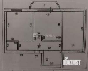 2-к квартира, вторичка, 70м2, 7/10 этаж