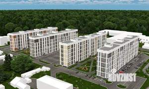 2-к квартира, строящийся дом, 45м2, 1/10 этаж