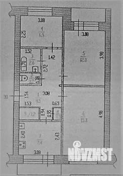 3-к квартира, вторичка, 57м2, 5/5 этаж