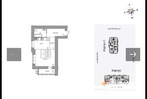 2-к квартира, вторичка, 43м2, 4/12 этаж
