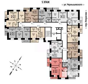 2-к квартира, вторичка, 49м2, 5/10 этаж