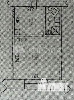 1-к квартира, вторичка, 18м2, 2/4 этаж