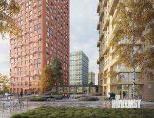 2-к квартира, строящийся дом, 54м2, 22/23 этаж