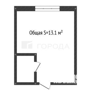 Студия квартира, вторичка, 13м2, 1/4 этаж
