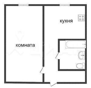 1-к квартира, вторичка, 34м2, 8/10 этаж