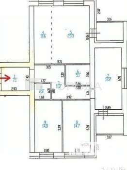 4-к квартира, вторичка, 118м2, 6/8 этаж