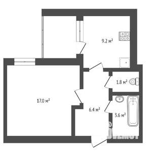 1-к квартира, вторичка, 37м2, 2/16 этаж