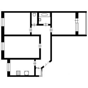3-к квартира, вторичка, 66м2, 5/9 этаж