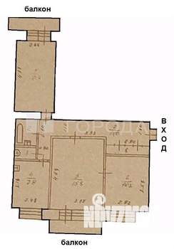 3-к квартира, вторичка, 63м2, 6/9 этаж