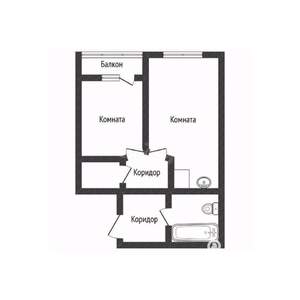 2-к квартира, вторичка, 47м2, 10/16 этаж