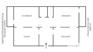 4-к квартира, вторичка, 86м2, 2/18 этаж
