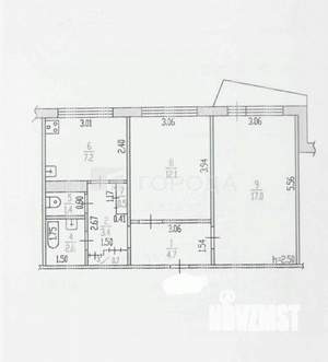2-к квартира, вторичка, 50м2, 7/9 этаж
