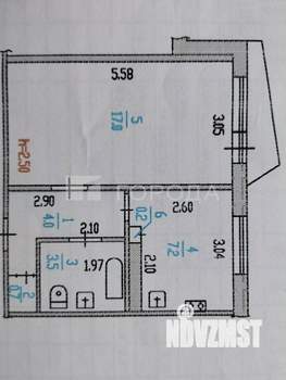1-к квартира, вторичка, 33м2, 1/9 этаж