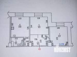 2-к квартира, вторичка, 48м2, 4/4 этаж