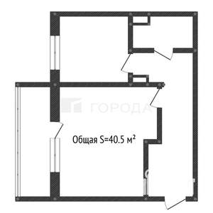 1-к квартира, вторичка, 41м2, 5/10 этаж