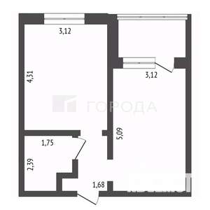 1-к квартира, вторичка, 36м2, 8/18 этаж