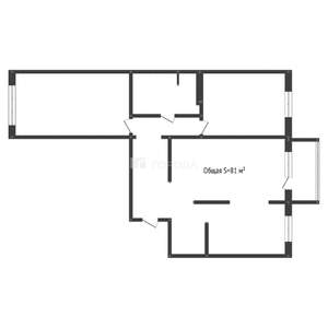 3-к квартира, вторичка, 81м2, 4/10 этаж