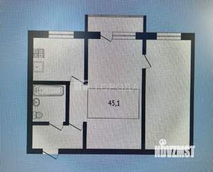 2-к квартира, вторичка, 45м2, 3/5 этаж
