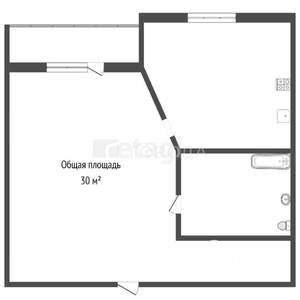 1-к квартира, вторичка, 30м2, 10/10 этаж