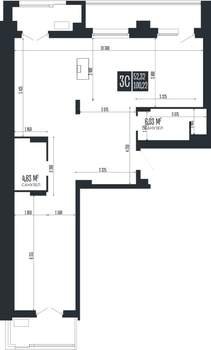 3-к квартира, строящийся дом, 100м2, 15/15 этаж