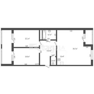 3-к квартира, вторичка, 91м2, 1/16 этаж