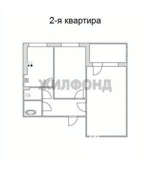 2-к квартира, вторичка, 45м2, 5/9 этаж