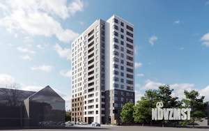 1-к квартира, строящийся дом, 41м2, 2/16 этаж