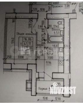 1-к квартира, вторичка, 41м2, 4/16 этаж