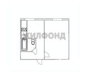 1-к квартира, вторичка, 28м2, 1/9 этаж