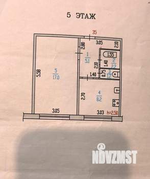 1-к квартира, вторичка, 34м2, 5/9 этаж
