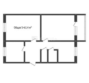 3-к квартира, вторичка, 61м2, 3/5 этаж