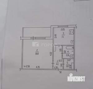 1-к квартира, вторичка, 36м2, 4/9 этаж