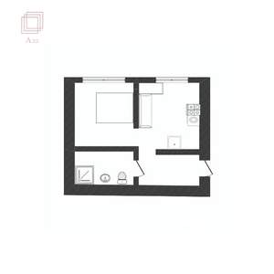 1-к квартира, вторичка, 34м2, 1/5 этаж