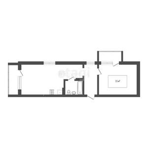 2-к квартира, вторичка, 53м2, 4/16 этаж
