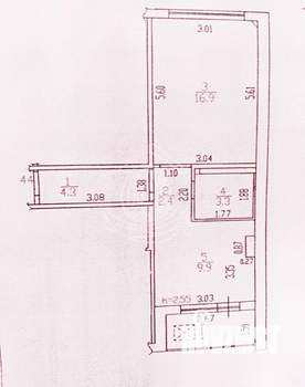 1-к квартира, вторичка, 37м2, 7/10 этаж