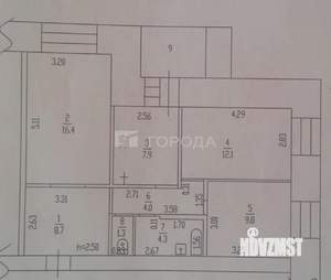 3-к квартира, вторичка, 65м2, 3/15 этаж
