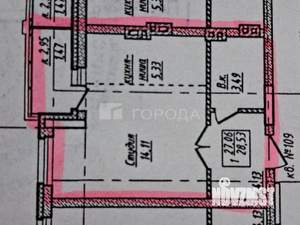 Студия квартира, вторичка, 27м2, 3/12 этаж